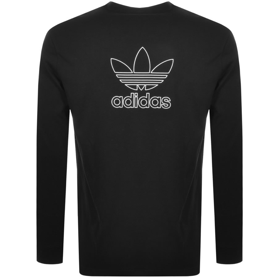 Alternative Image for Productadidas Originals Long Sleeved T Shirt Black2